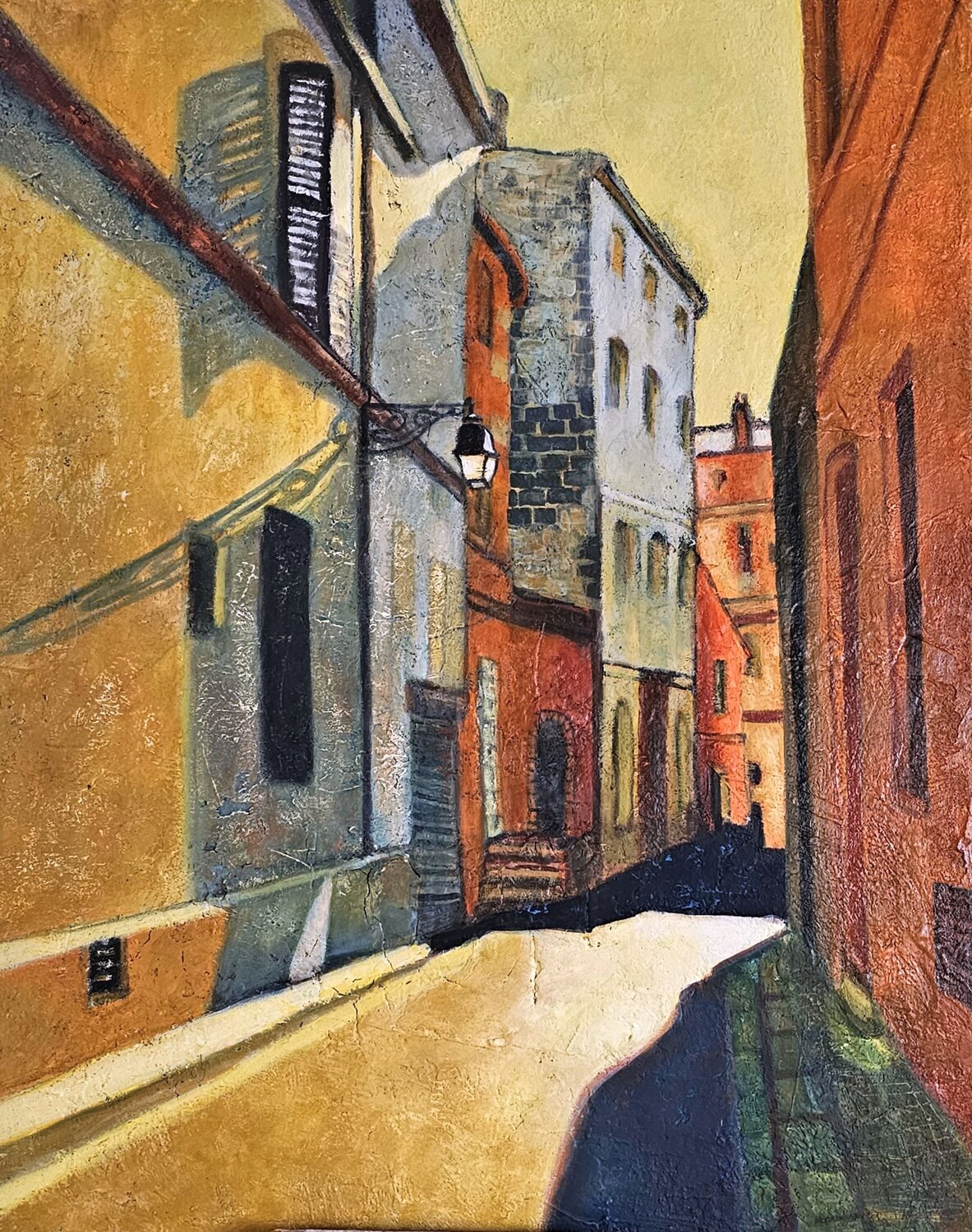 Es war ein sonniger Tag Eva Vogt Original painting for sale