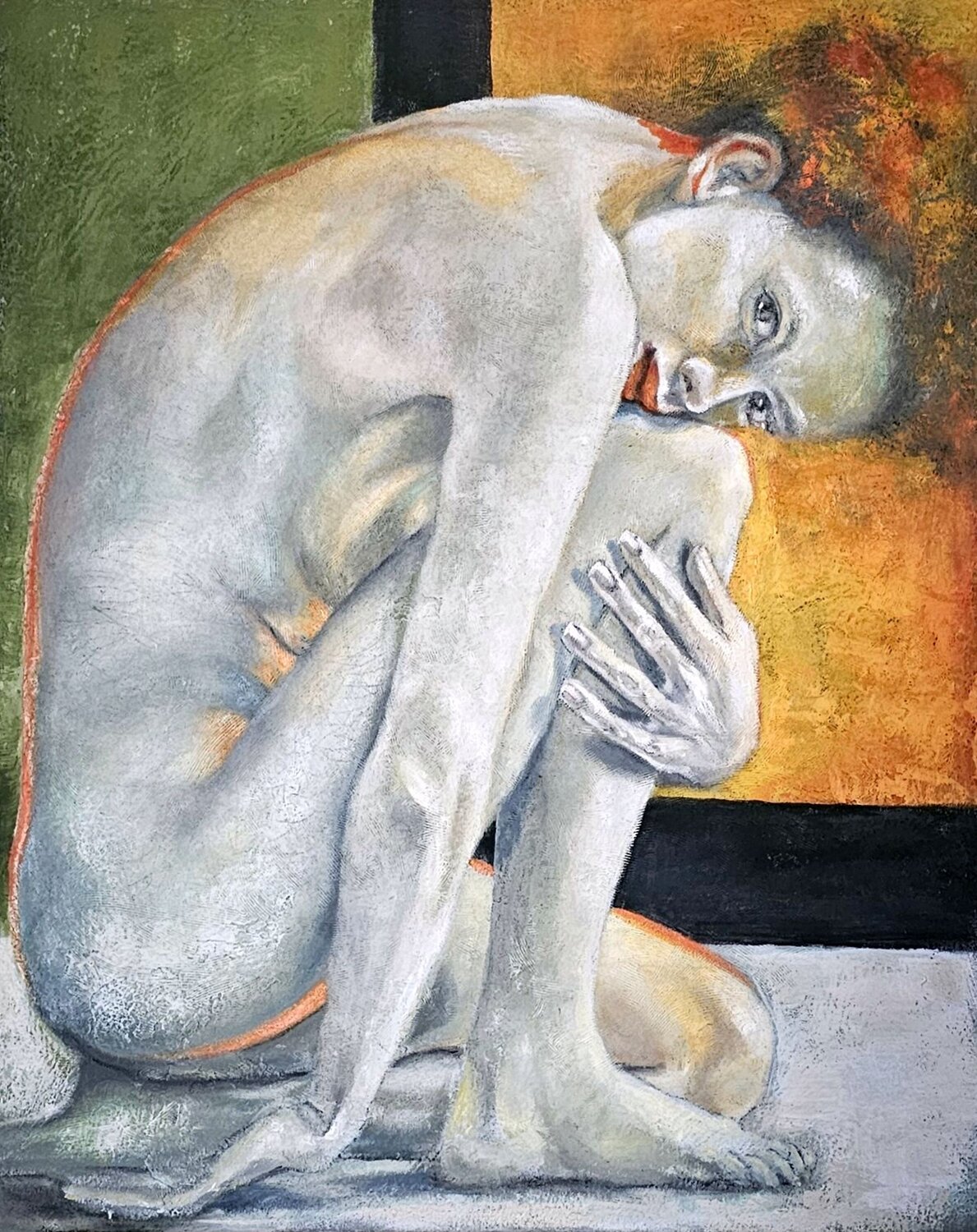 Aufwachen Eva Vogt Original painting for sale