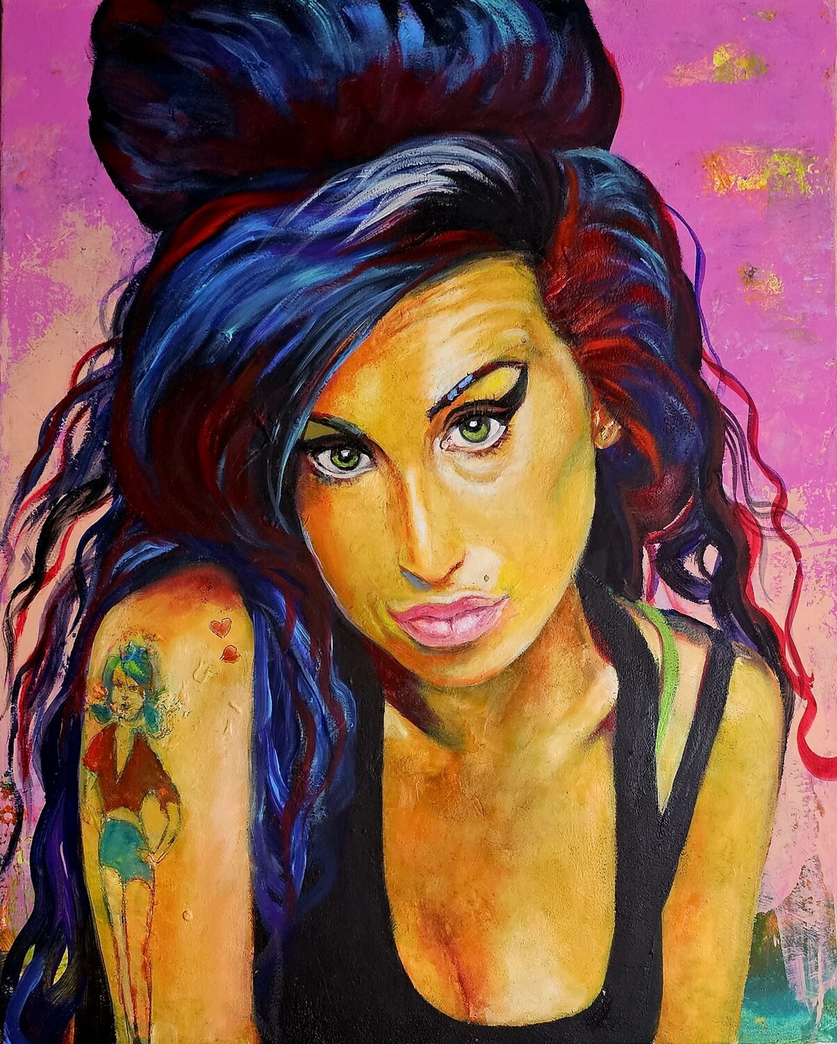 Amy Winehouse Eva Vogt Original painting for sale