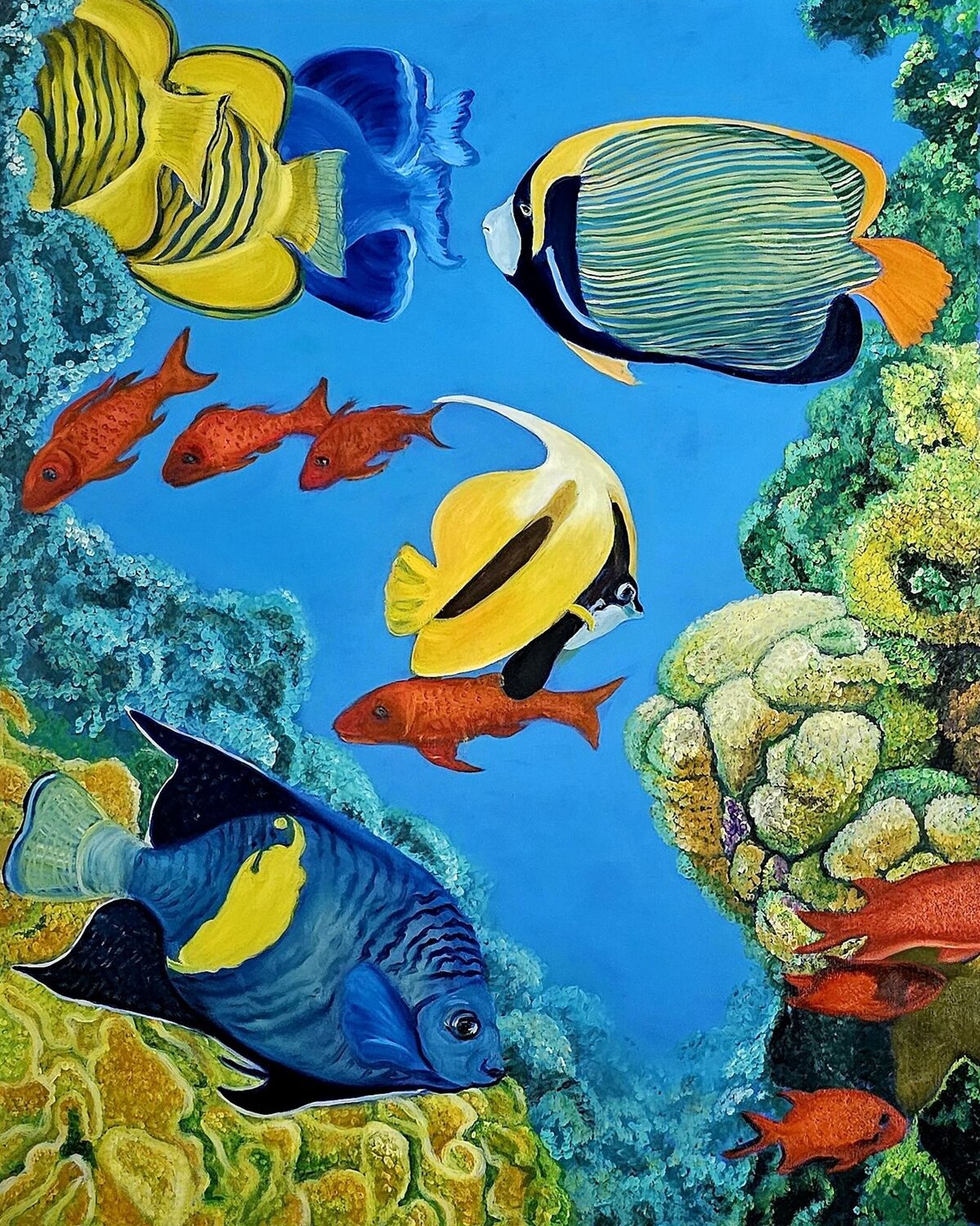 Blaue Planet Eva Vogt Original painting for sale