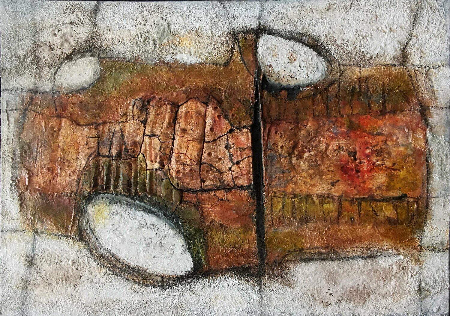 Baumtextur Eva Vogt Original painting for sale