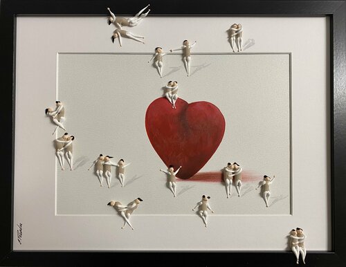 Action. Love.Freiheit.-1L by Eka Peradze, Painting for Sale on Select