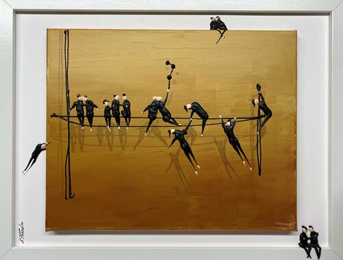 Action. Action.Freiheit.-15Pp by Eka Peradze, Painting for Sale on Select