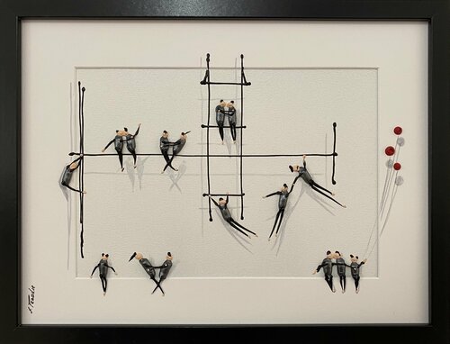 Action. Love.Freiheit.-O by Eka Peradze, Painting for Sale on Select