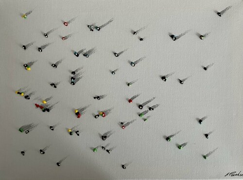 Action. Freedom by Eka Peradze, Painting for Sale on Select