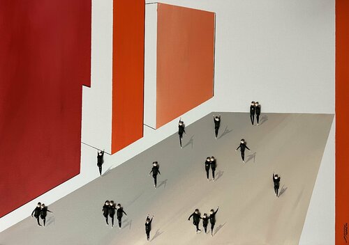Action. Freedom. Love by Eka Peradze, Painting for Sale on Select