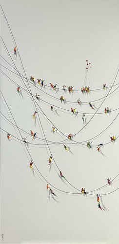 Freedom. Love by Eka Peradze, Painting for Sale on Select