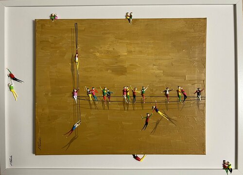 Action. Freedom. Love. EKA by Eka Peradze, Painting for Sale on Select