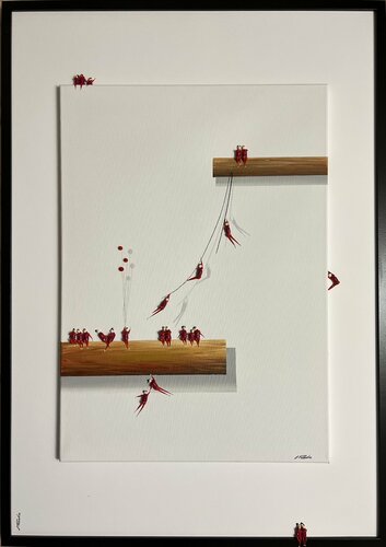 Action.Freedom. Love ❤️♥️Q by Eka Peradze, Painting for Sale on Select