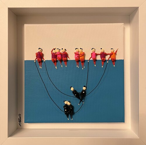 Action.Freedom. Love ❤️ PT by Eka Peradze, Painting for Sale on Select