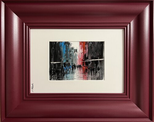 Action.In the city.♥️S by Eka Peradze, Painting for Sale on Select