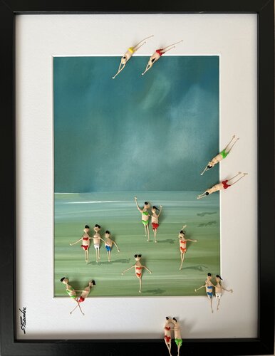 N17 Freedom. Family by Eka Peradze, Painting for Sale on Select