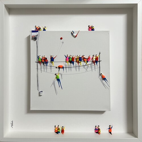 Action. Freedom. Love. EKA♥️♥️.. by Eka Peradze, Painting for Sale on Select
