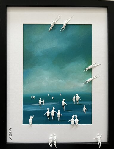 Day on the beach I ♥️ by Eka Peradze, Painting for Sale on Select