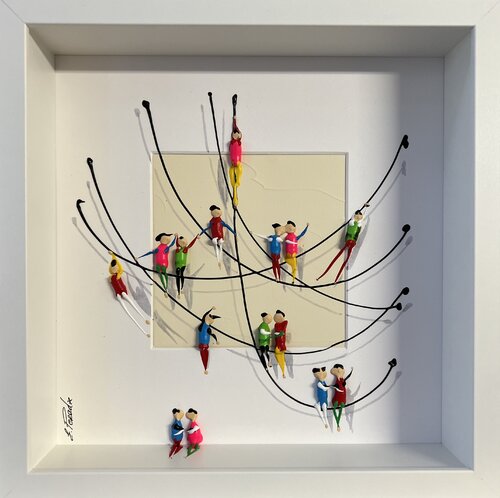 Action. Freedom. Love. EKA♥️.P♥️ by Eka Peradze, Painting for Sale on Select