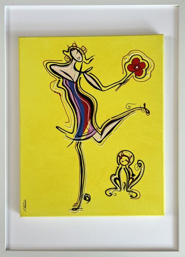 Summer SALE DISCOUNT .Liebe by Eka Peradze, Painting for Sale on Select