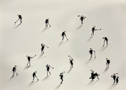 Action.Action. Golf by Eka Peradze, Painting for Sale on Select