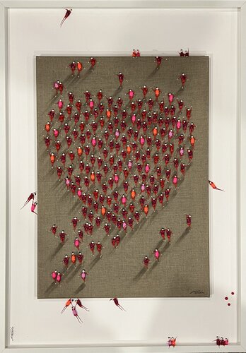 Action.Freedom. Love ❤️.♥️Ek by Eka Peradze, Painting for Sale on Select