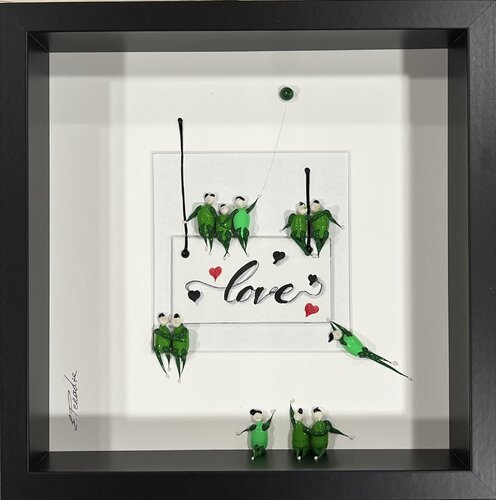 Action.Freedom. Love ❤️.♥️Ek by Eka Peradze, Painting for Sale on Select