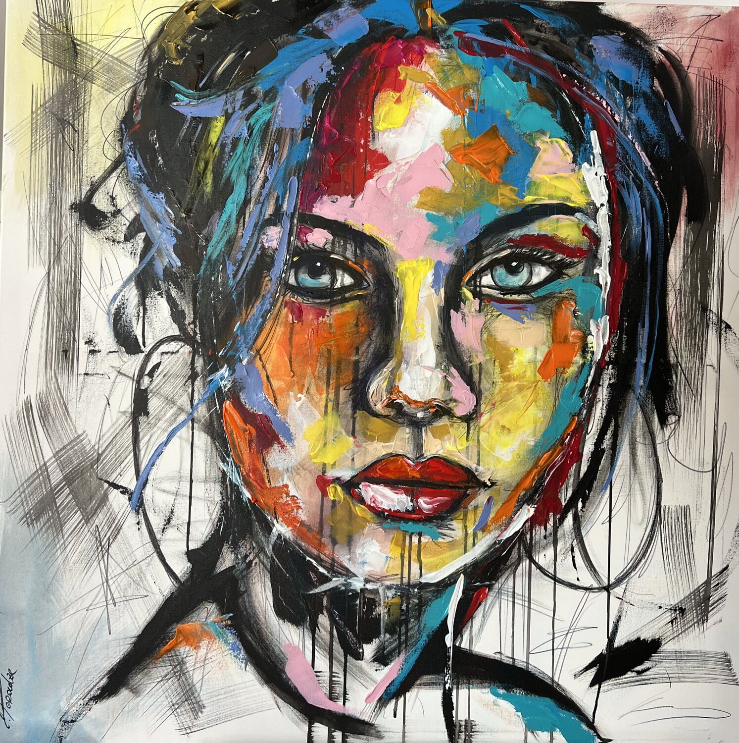 Frau. ♥️♥️ Eka Peradze Original painting for sale