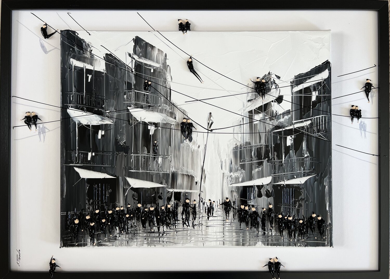 Action.In the city I♥️♥️Eka Eka Peradze Original painting for sale
