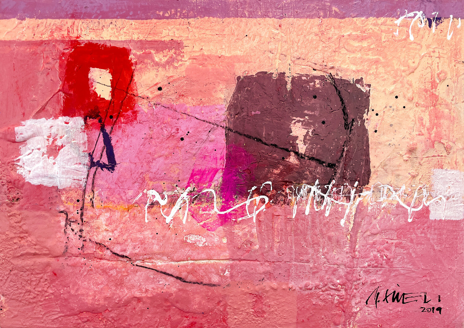 Zusammenkommen (1274) Robert Süess Original painting for sale