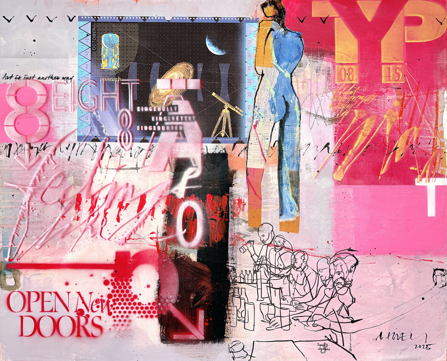 Research (2289) Robert Süess Original painting for sale