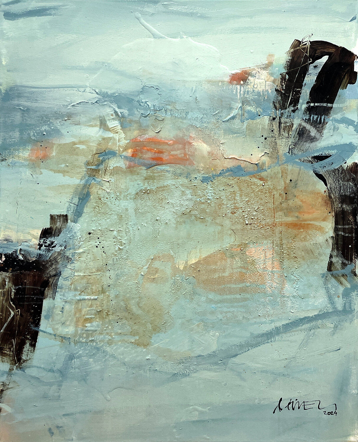 Herbsterfrischt (2445) Robert Süess Original painting for sale