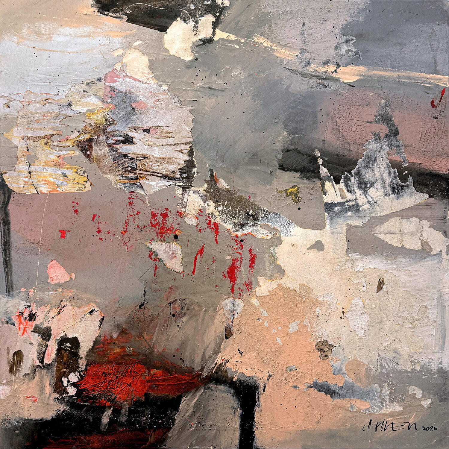 Wenn die Welt den Atem anhält (2803) Robert Süess Original painting for sale