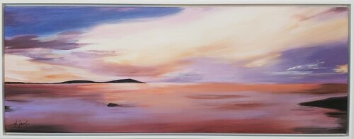 Leaving the Day - Seascape Painting. Realism. Impressionism. by Andrea Jacobi, Painting for Sale on Select