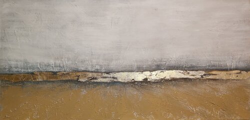 Golden Coast - Abstract by Andrea Jacobi, Painting for Sale on Select