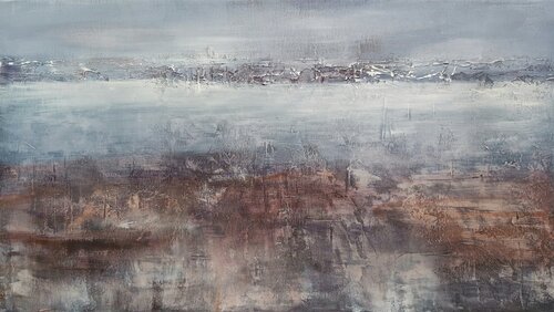 Behind the Horizon 4 - Abstract by Andrea Jacobi, Painting for Sale on Select
