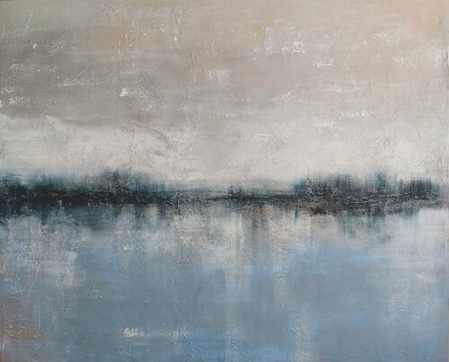 Behind the Horizon 5 - Abstract by Andrea Jacobi, Painting for Sale on Select