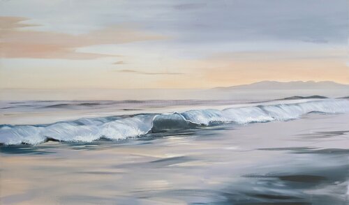 Song of Waves - Seascape Painting. Realism. Impressionism. by Andrea Jacobi, Painting for Sale on Select