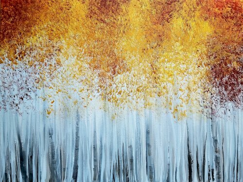 Autumn Spirit - Landscape Painting. Forest. Impressionism. Figurative. by Andrea Jacobi, Painting for Sale on Select