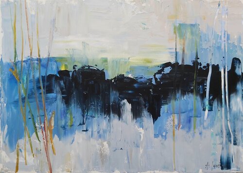 Connected with Nature - Abstract by Andrea Jacobi, Painting for Sale on Select