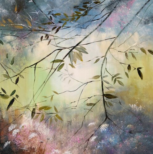 Symbols of Nature - Landscape, Impressionism by Andrea Jacobi, Painting for Sale on Select