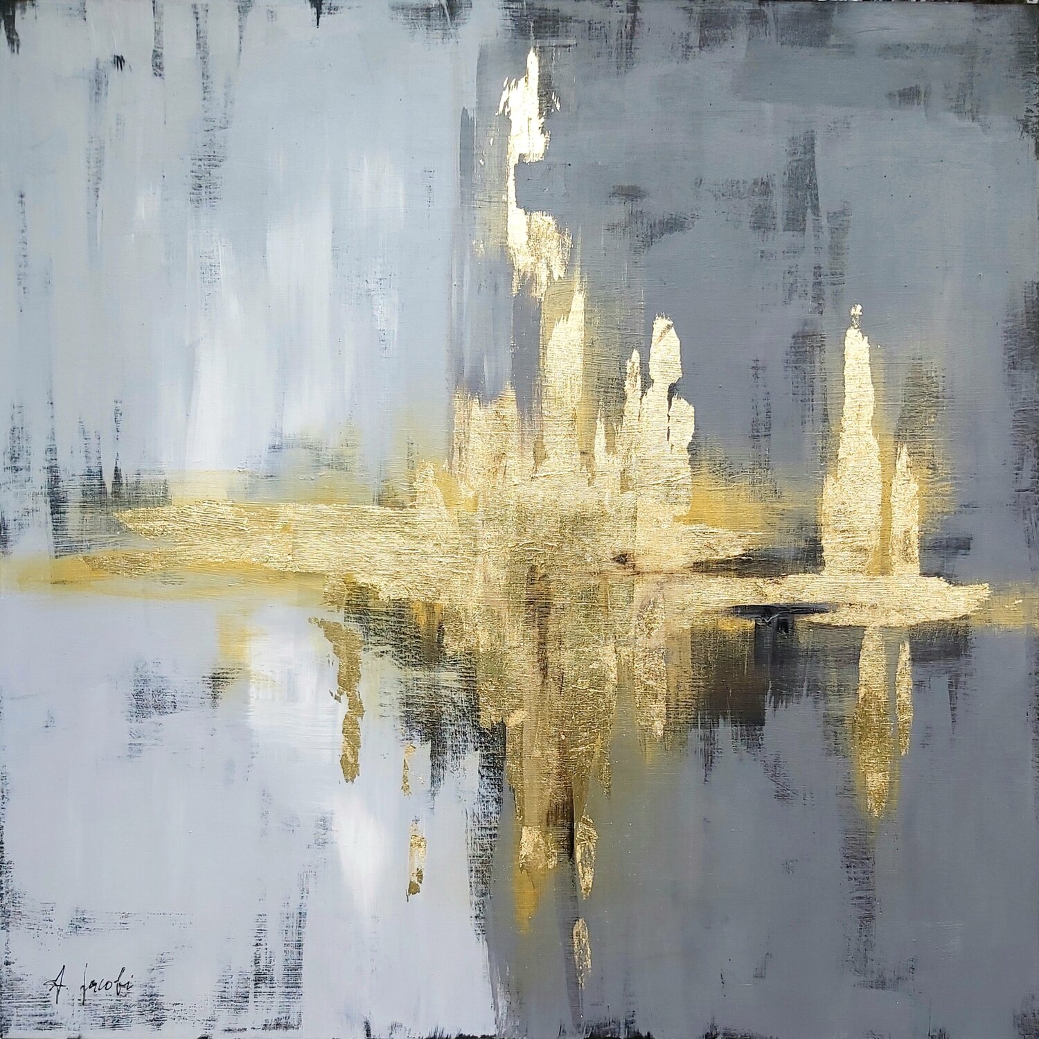 Starlight - Abstract Andrea Jacobi Original painting for sale