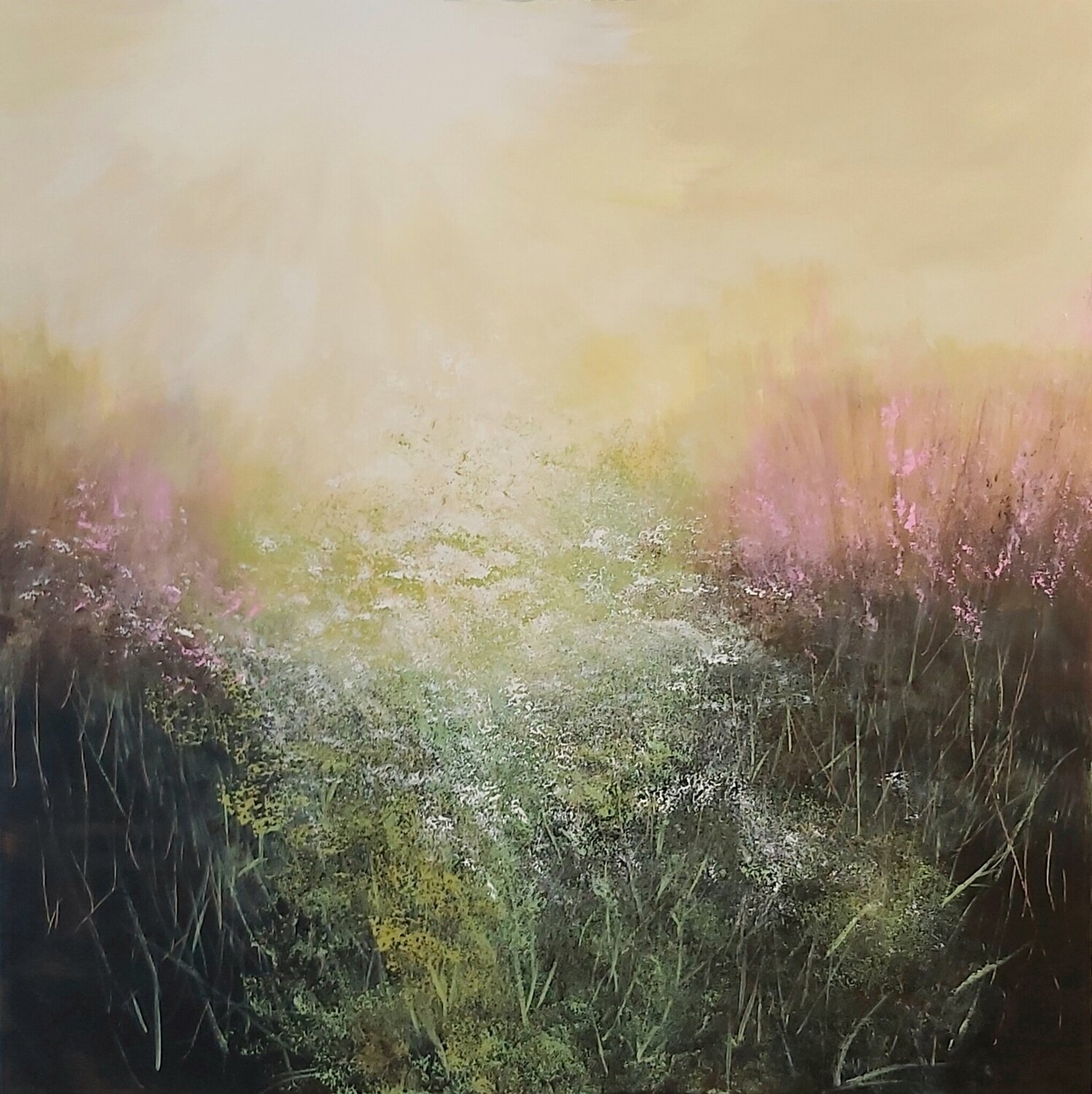 A Quiet Place - Landscape, Impressionism, Realism Andrea Jacobi Original painting for sale