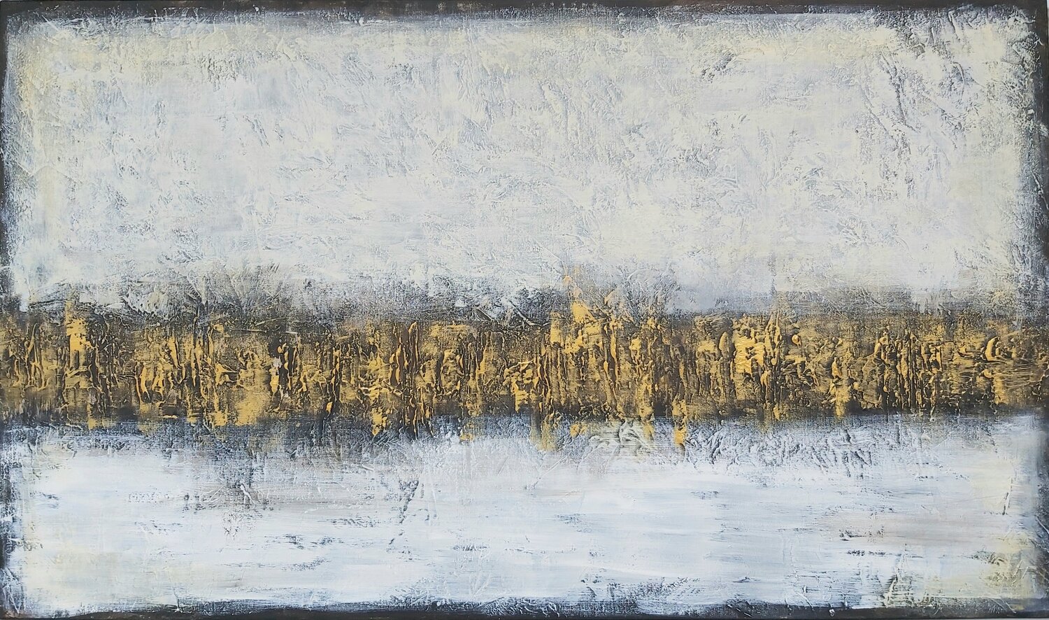 Like a Breath in Light 4 - Abstract Andrea Jacobi Original painting for sale