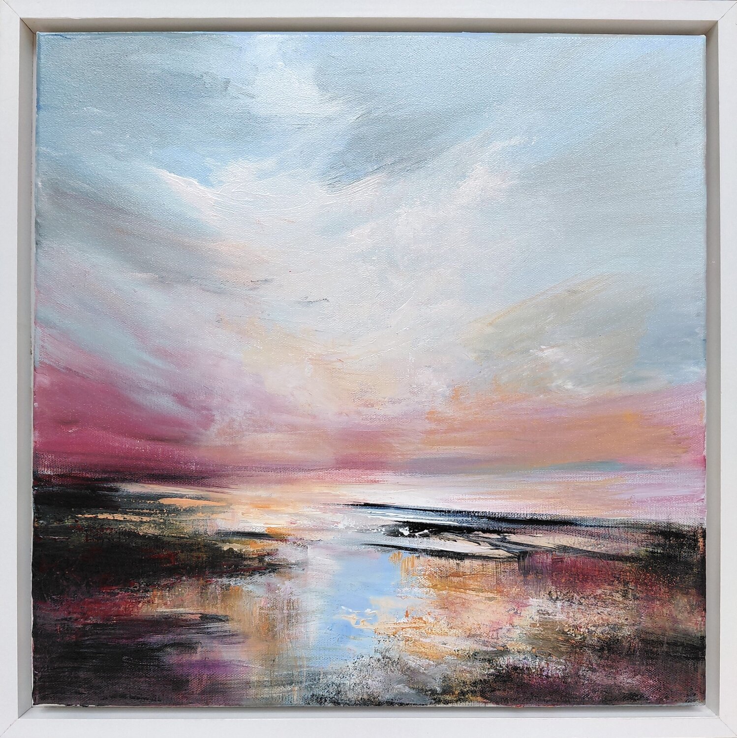 Echo of Light - Seascape, Impressionism Andrea Jacobi Original painting for sale