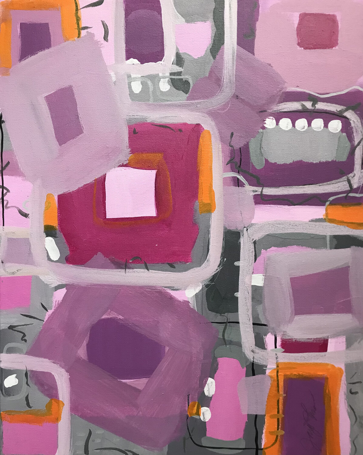Summer Jazz III Jaye Alison Original painting for sale
