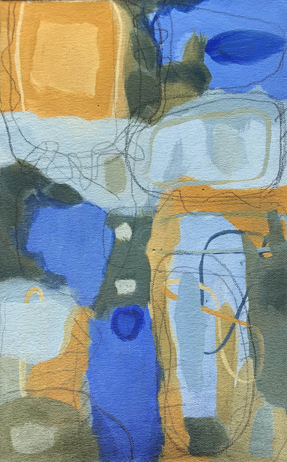Golden Slumbers II Jaye Alison Original painting for sale