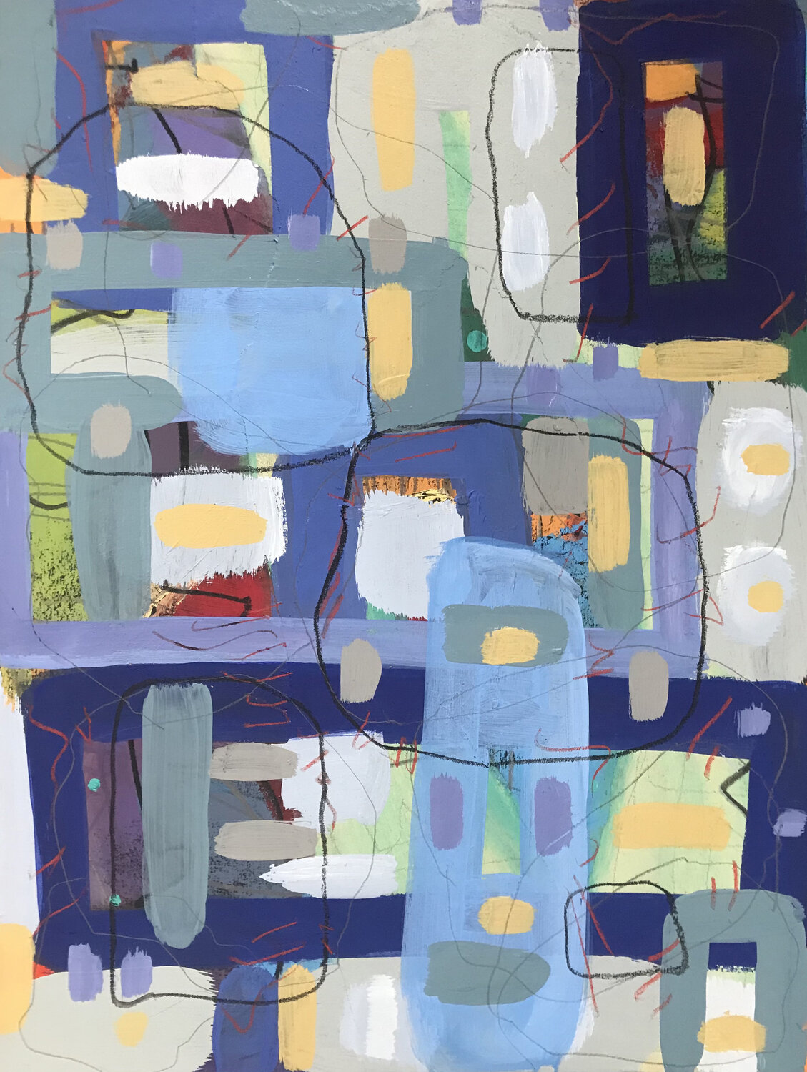 Stopping the Noise - Peace IV Jaye Alison Original painting for sale