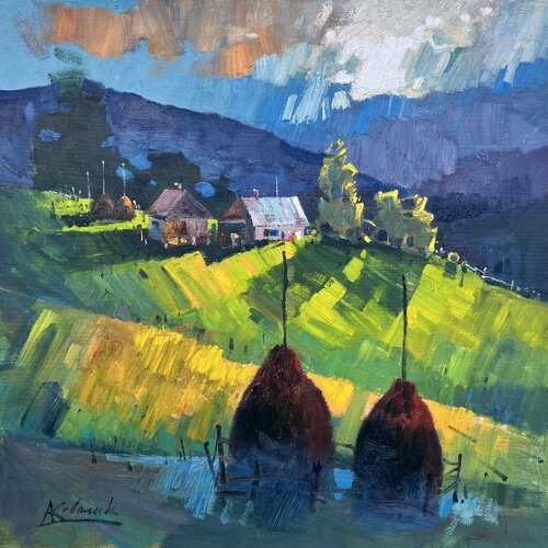 Energy of Carpathians Mountains by Andrii Kovalyk, Painting for Sale on Select