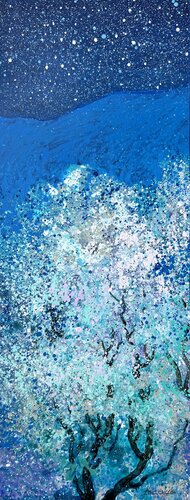 Garden of Night Songs #1 by Andrii Kovalyk, Painting for Sale on Select