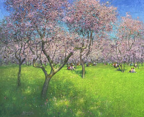 Joy of Spring by Andrii Kovalyk, Painting for Sale on Select