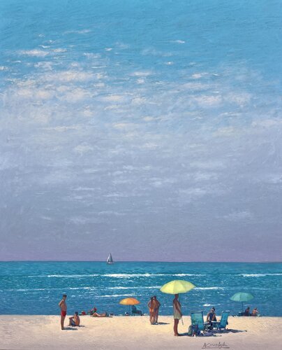 Summer Vacation Memories by Andrii Kovalyk, Painting for Sale on Select