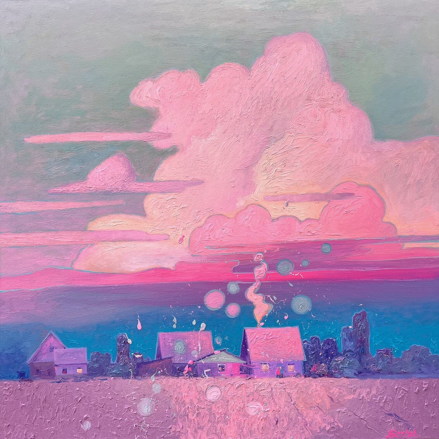 Quiet Evening Andrii Kovalyk Original painting for sale