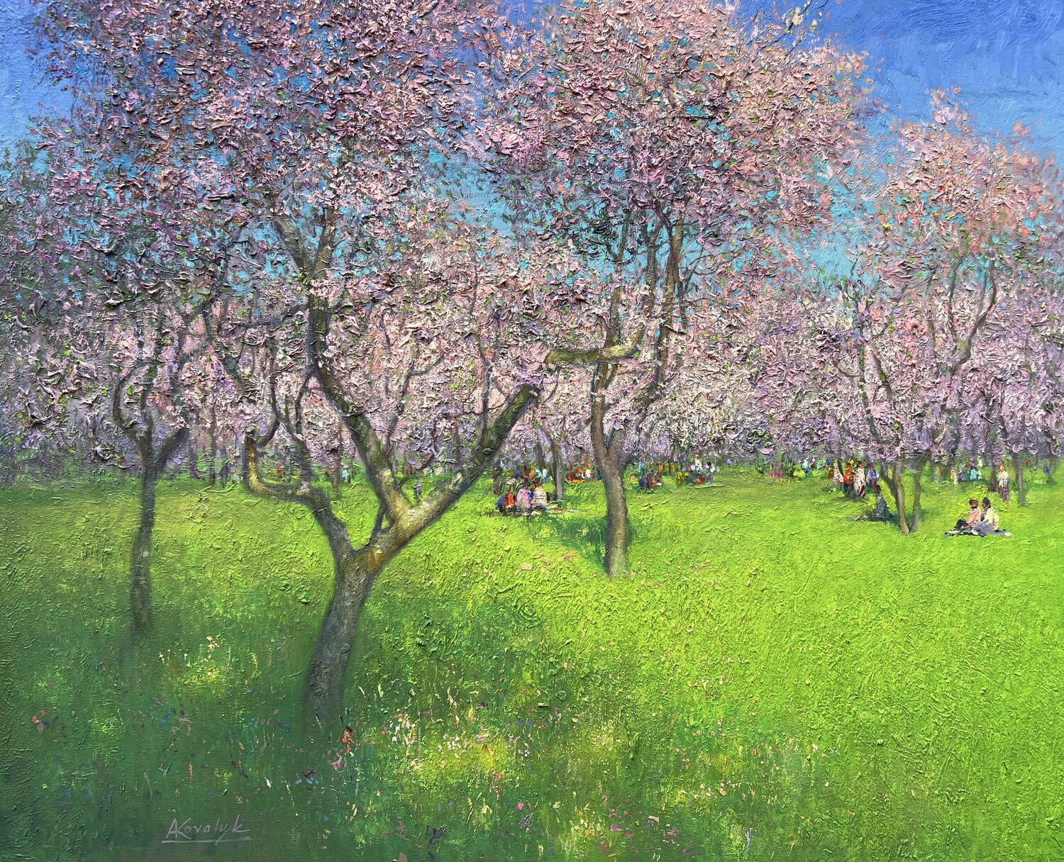 Joy of Spring Andrii Kovalyk Original painting for sale
